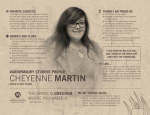 MCPS Student Spotlight Cheyenne Martin